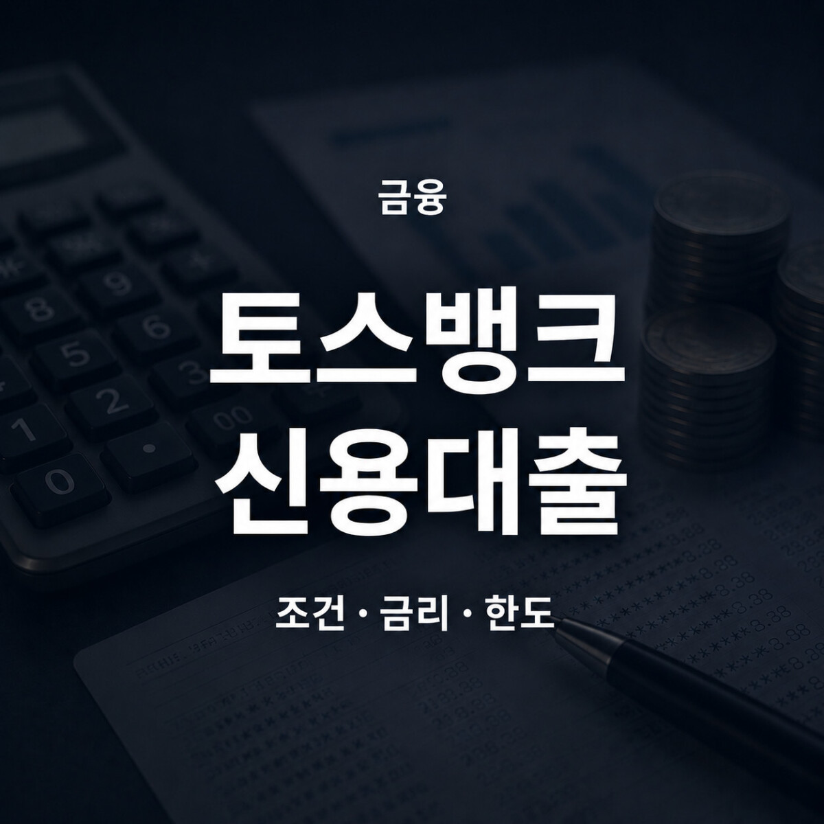 토스뱅크 신용대출 조건 금리 한도