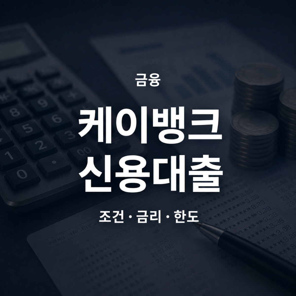 케이뱅크 신용대출 조건 금리 한도