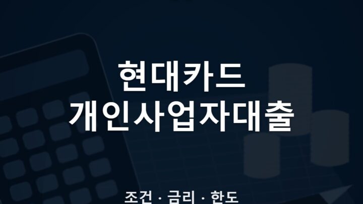 현대카드 개인사업자대출
