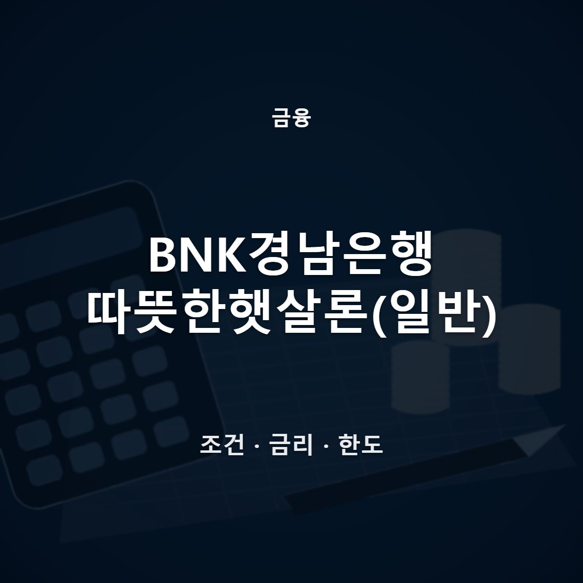 BNK경남은행 따뜻한햇살론(일반)
